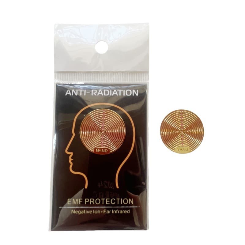 Cross-Border Supply 5G EMF Protection Anti-Radiation 24k Metal Coil Energy Phone Sticker