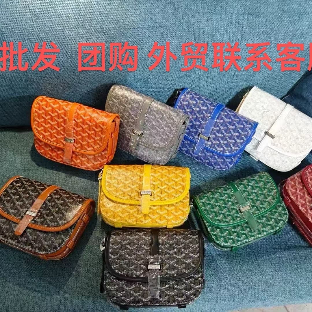 New dog tooth saddle bag shoulder messenger bag old flower crossbody bag classic men and women Goya saddle bag small square bag