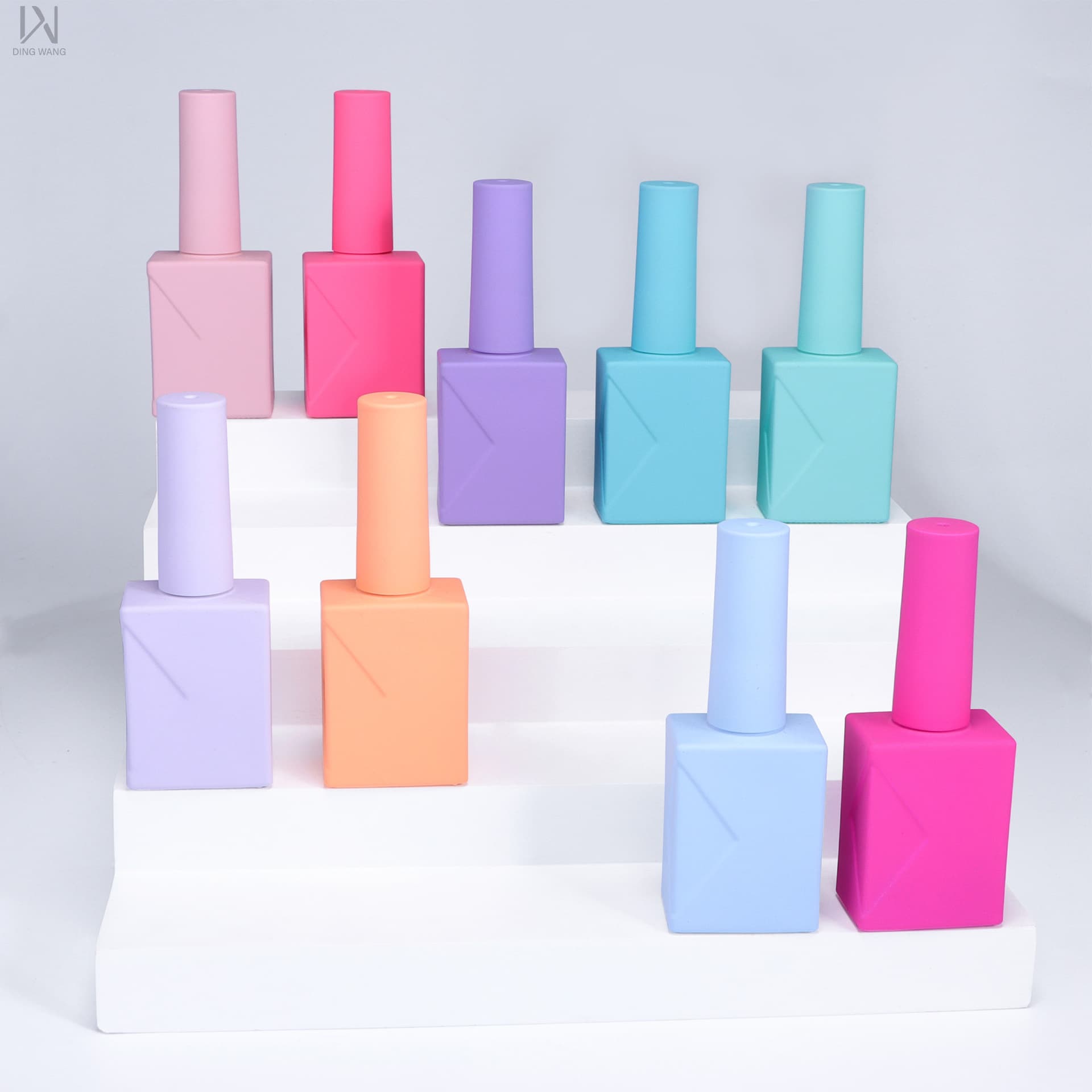 Dingwang Private Label Professional One Color One Bottle Gel Nail Polish Bottle, 12ml Empty Gel Nail Polish Bottle, Customizable Logo