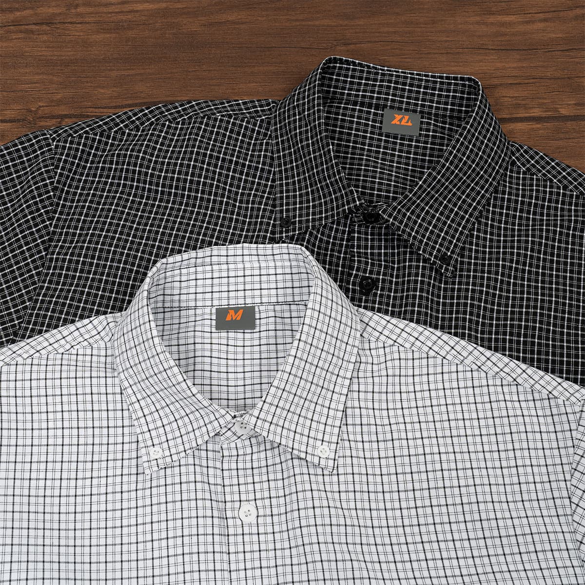 Trendy men's distressed hem plaid shirt, short-sleeved, summer thin style, men's casual boxy plaid shirt