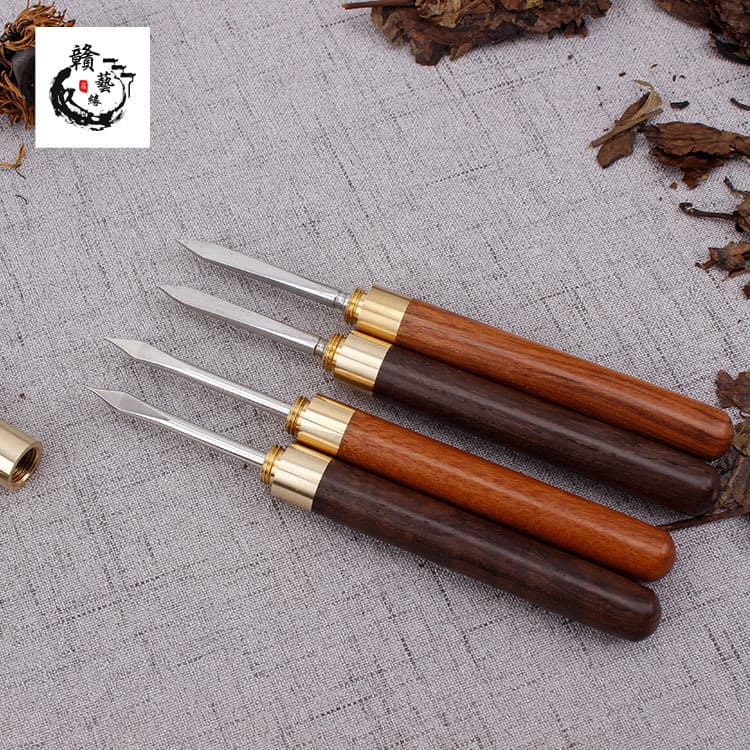 High-Quality Stainless Steel and Ebony Tea Knives and Picks, Pu-erh Tea Tools, Custom Engraving and Logo Services from Manufacturers