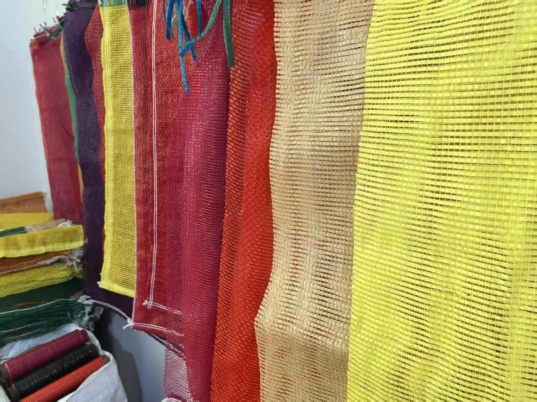 Vegetable Mesh Bag Reinforced Mesh Bag for Onions Corn Pumpkins Watermelons Fruits Sweet Potatoes Round Woven Flat Woven Net