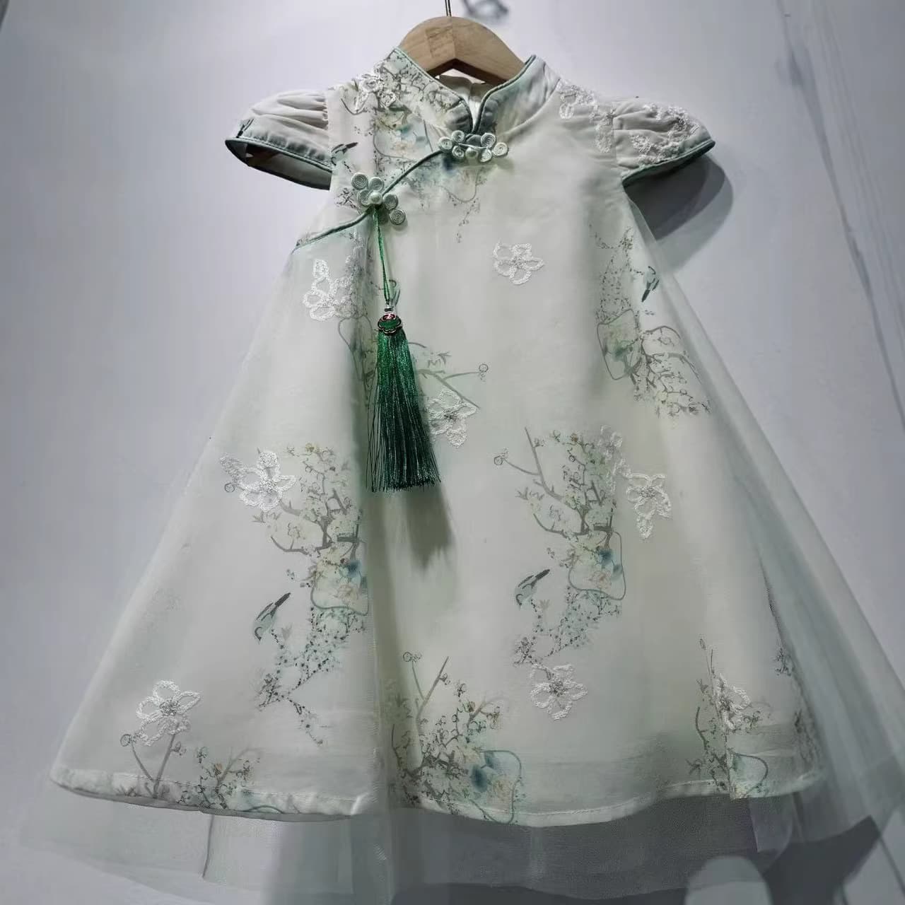 2026 Summer Girl Cheongsam Dress Children Ethnic Style Cheongsam Girl National Style Summer Cheongsam Baby Child Dress