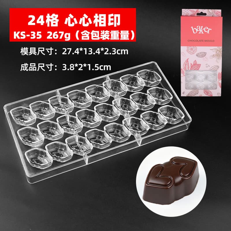 Factory Direct Stock Supply Eco-Friendly Plastic Chocolate DIY Tool New Set Simulation Chocolate Mold
