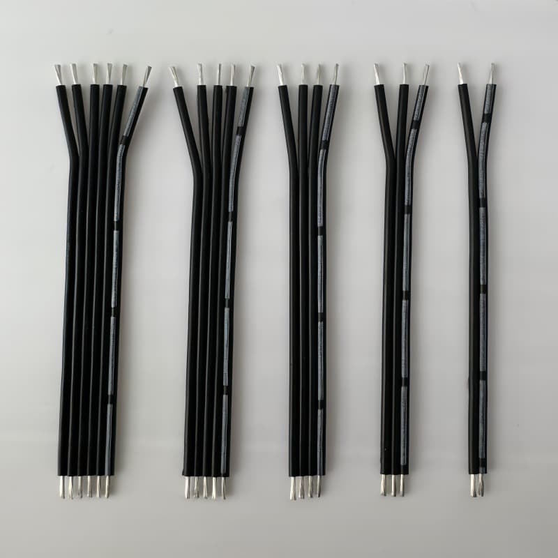 Factory Direct Silicone Electronic Wire, Ribbon Cable 28AWG 3 Parallel Ribbon Cable, Customizable for Cutting, Processing, and Branching Various Ribbon Cables