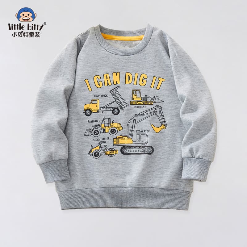 2024 New Children's Round Neck Sweatshirt New Print Theme Sweatshirt Kids Round Neck Sweatshirt Warm Sweatshirt