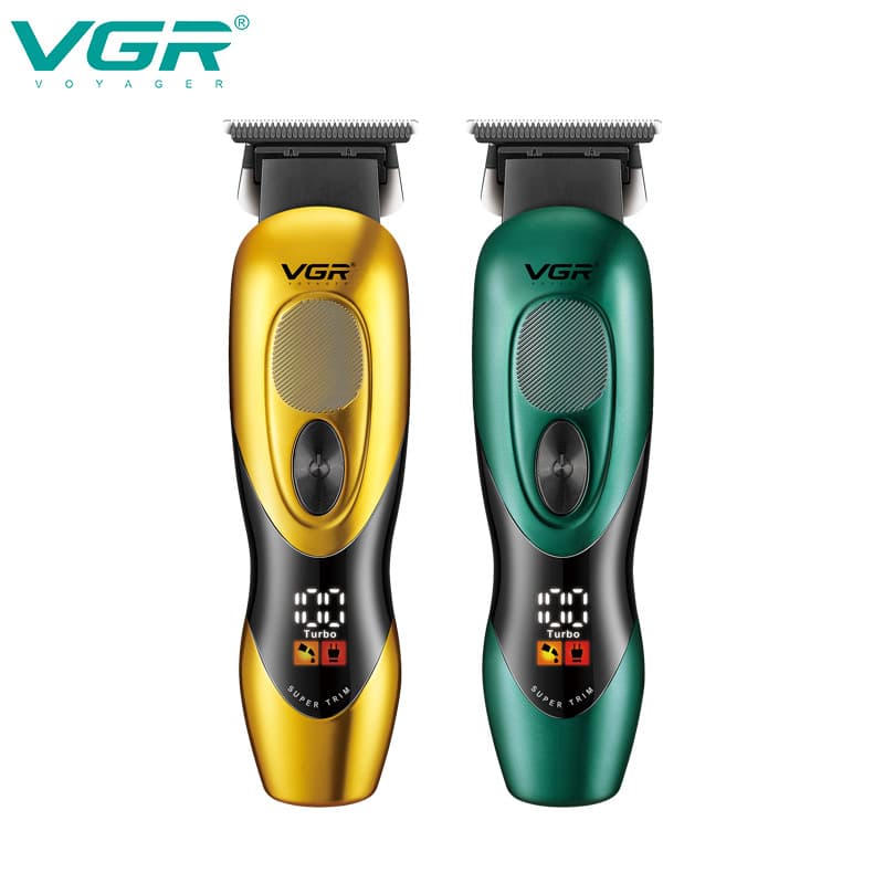VGR227 cross-border new electric hair clipper household men's digital display engraving electric clipper USB rechargeable clipper