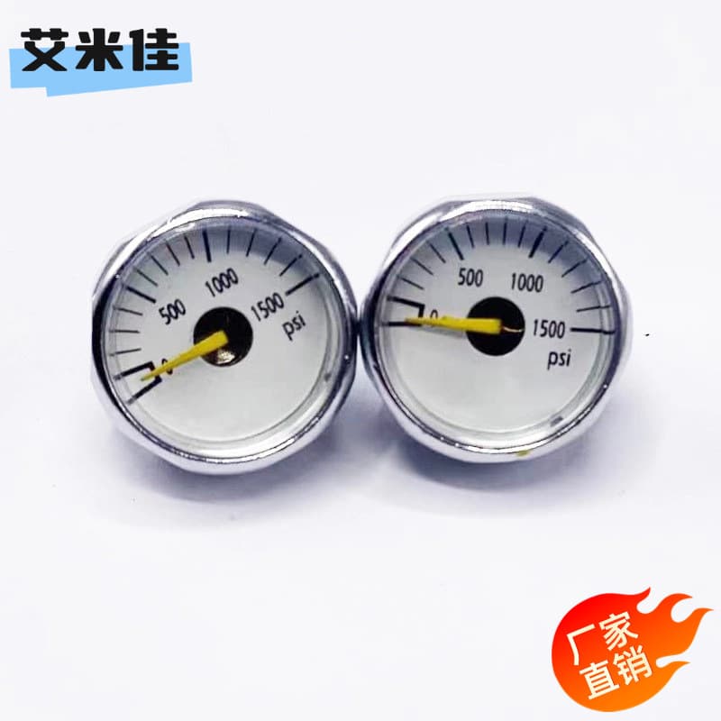 600-5000psi M10*1 Thread High Pressure Small Gauge psi Pressure Gauge