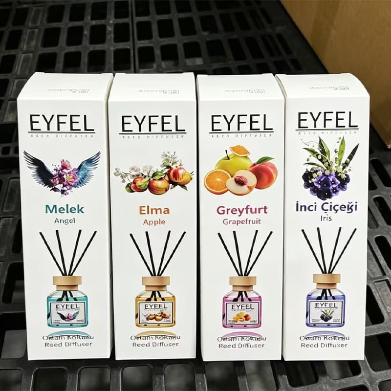 EYFEL Floral Fruit Scented Reed Diffuser for Home, Bathroom, Car, Long-Lasting Fragrance Oil