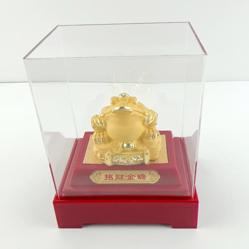 Velvet gold Golden toad ornaments to attract wealth and treasure Golden toad insurance company business gifts opening toad event gifts