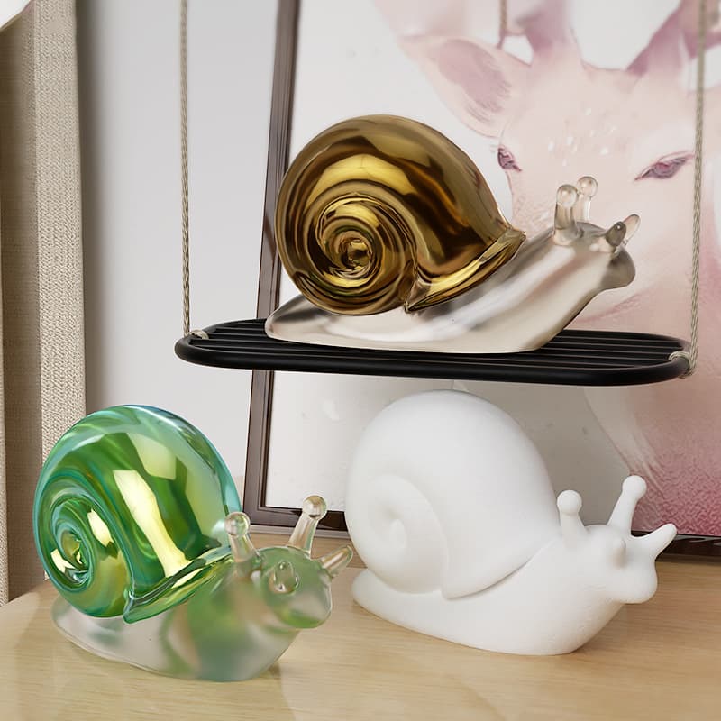 DIY Crystal Glue Mold Creative 3D Snail Handicrafts Home Decor Snail Flower Pot Silicone Mold