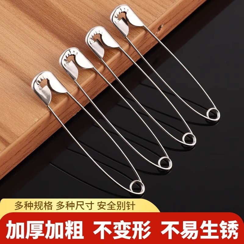 Vintage Safety Pins for Clothing Fastening Small Large Size Paper Clips Bed Sheet Pins