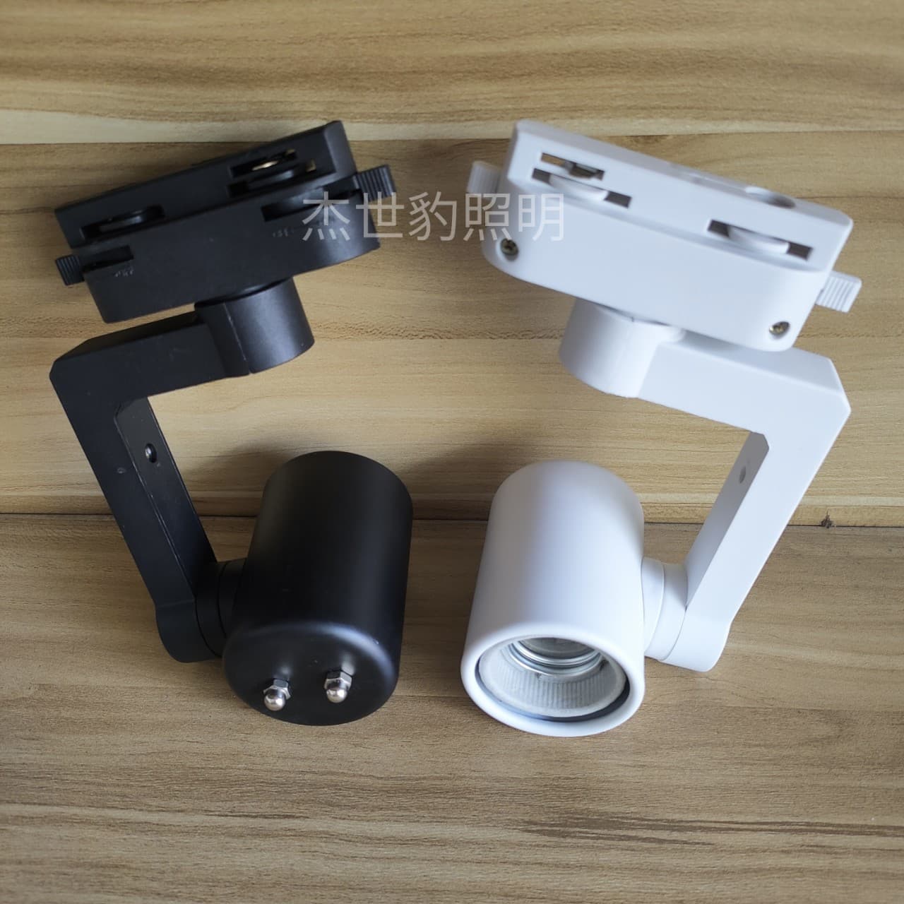 Flat-top mini wine glass track light housing, E27 lamp holder, universal small straight cylindrical guide rail, mini wine glass light fixture