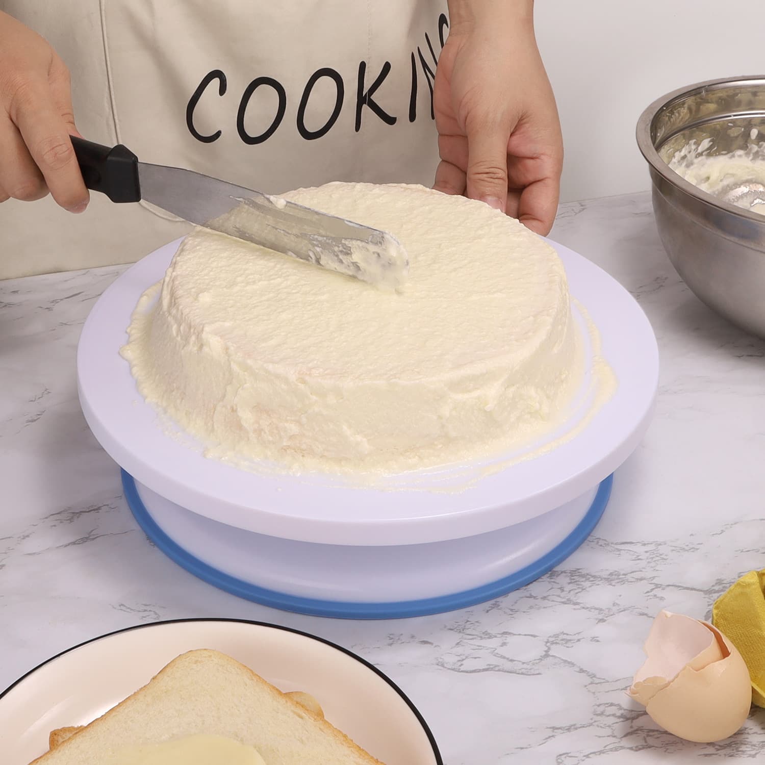 Amazon's best selling decorating turntable 360 degree rotating cake decoration decorating tool DIY decorating PP cake turntable