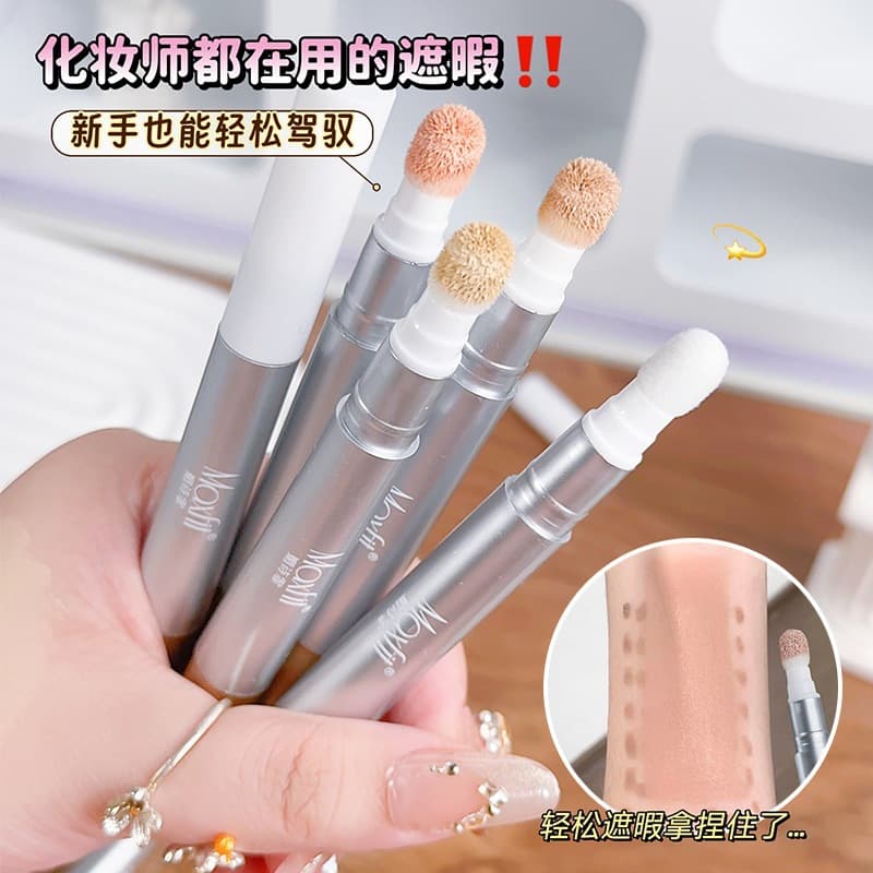 Maxfit Even Tone Concealer Liquid Concealer Pen Brightening Contour Salmon Color Sponge Tip Affordable for Beginners