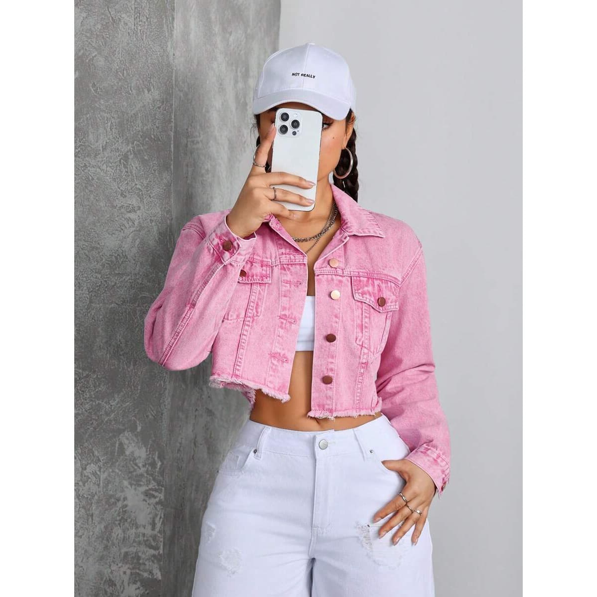 R 40306 Women's Loose Casual Denim Jacket