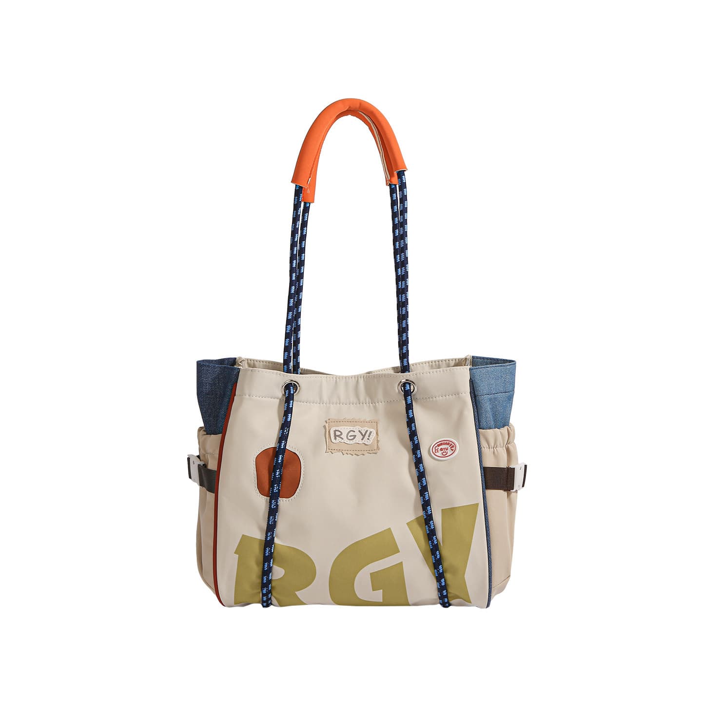 Nylon waterproof shoulder bag, travel and shopping tote bag, class commuting bag, computer bag, handbag