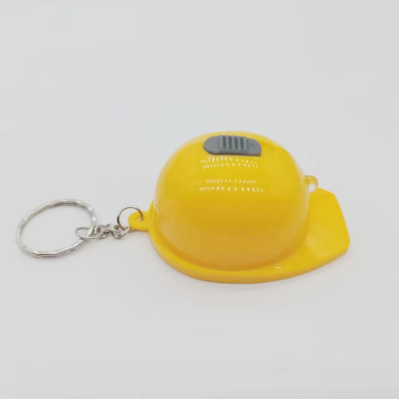 Hot Selling Safety Helmet Keychain Light Creative Practical Novelty Promotional Gift