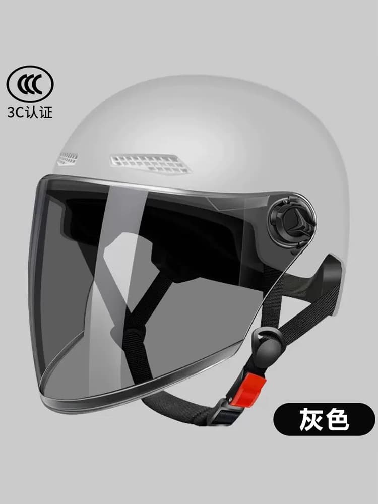 Unisex All-Season Universal Half Helmet Electric Bicycle Helmet Electric Scooter Safety Helmet 3C Certified New National Standard Summer Sun Protection