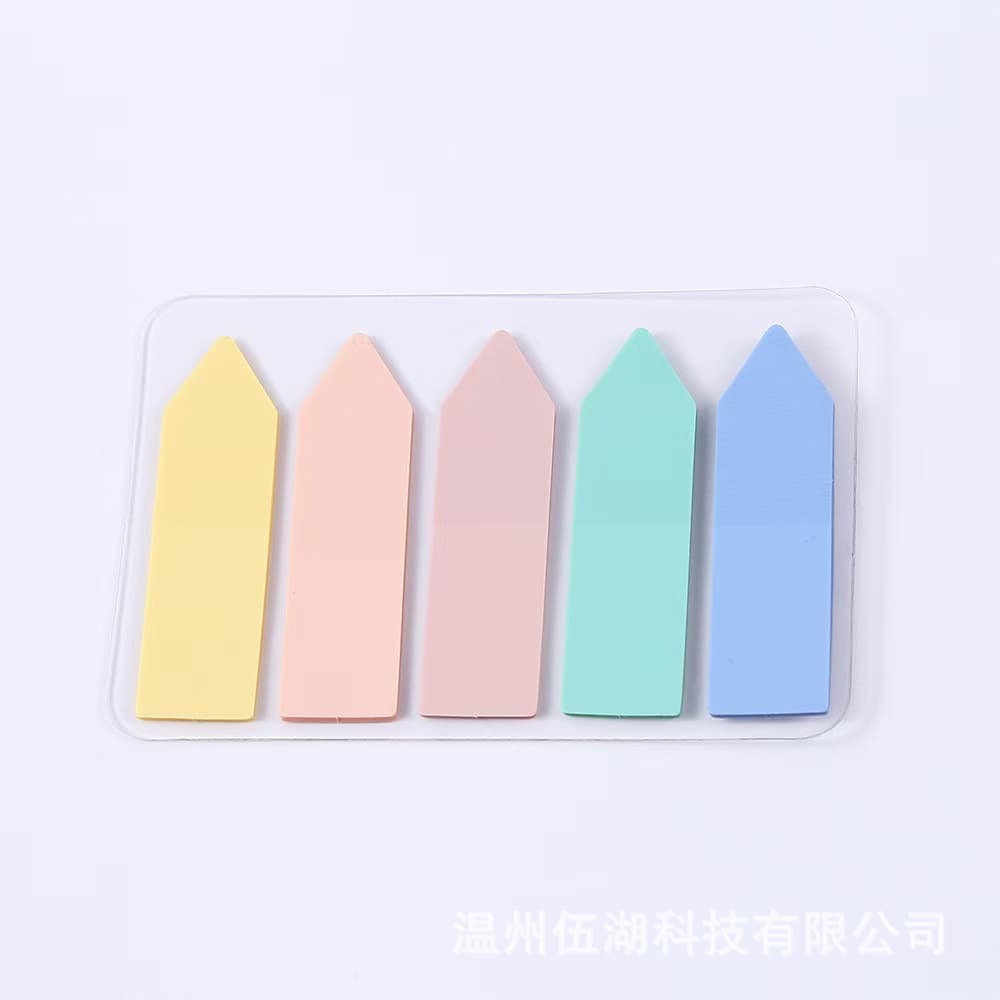 Morandi Transparent Sticky Notes PET Loose-Leaf Index Tabs Minimalist Semi-Transparent Memo Notes Factory Direct