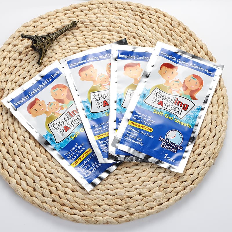 Summer Cooling Patch Ice Cool Sticker for Phone Heat Relief Summer Military Training Chinese English Packaging
