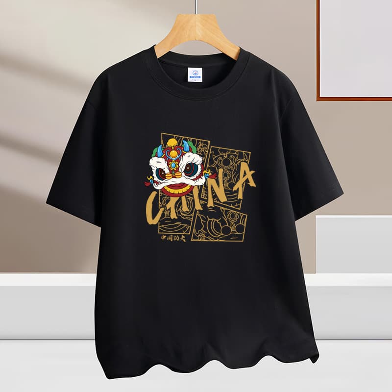 Summer 100% Cotton Short Sleeve Men's T-Shirt Full Cotton Half Sleeve Top Tee Loose Round Neck T-Shirt Undershirt Men's Clothing
