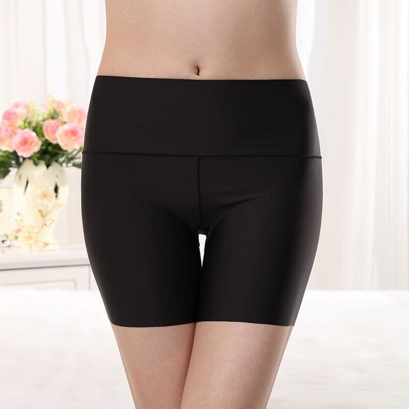 High-Waist Shaping Underwear Women Summer Boxer Safety Pants Anti-Peep Ice Silk Insurance Pants Shaping Butt Lift Plus Size