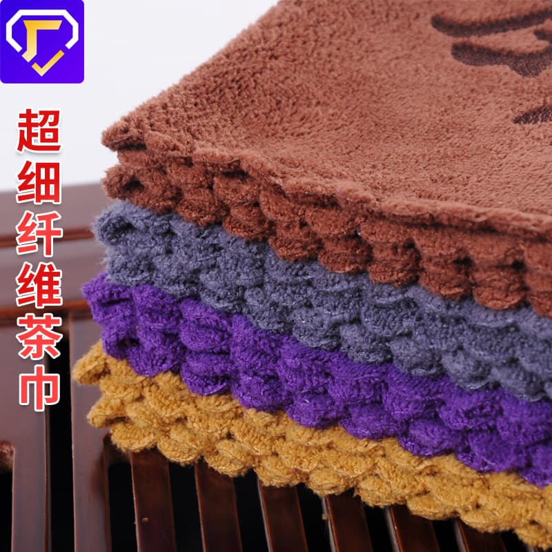 Wholesale Custom Tea Towels Microfiber Printed Tea Set Cleaning Cloths with Logo and Vintage Prints Absorbent Tea Towels