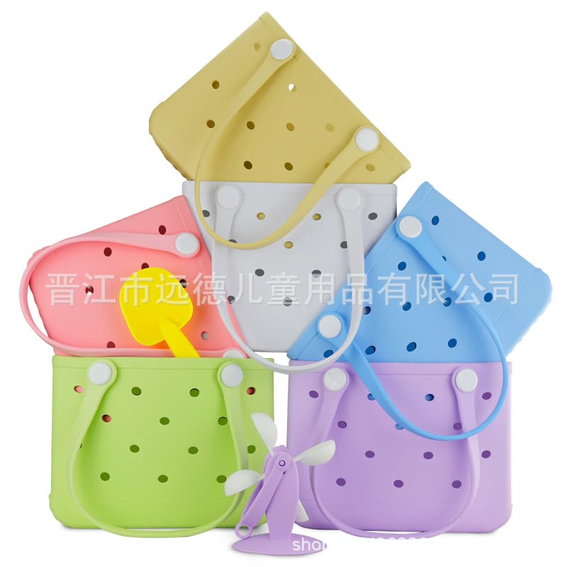 Handbag Beach Hollow Bag EVA Creative DIY Heart Shoulder Bag Large Capacity Travel Storage Bag for Women