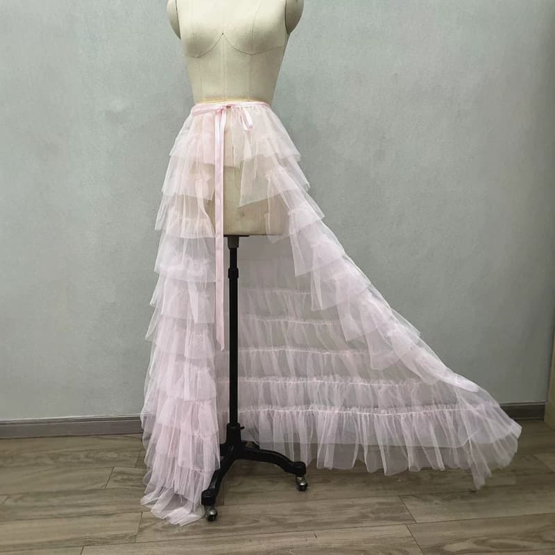 Amazon Tutu Skirt Multi-layer Tulle Skirt Bridesmaid Skirt Light Formal Dress Large Swing Floor-length One-piece Tulle Skirt