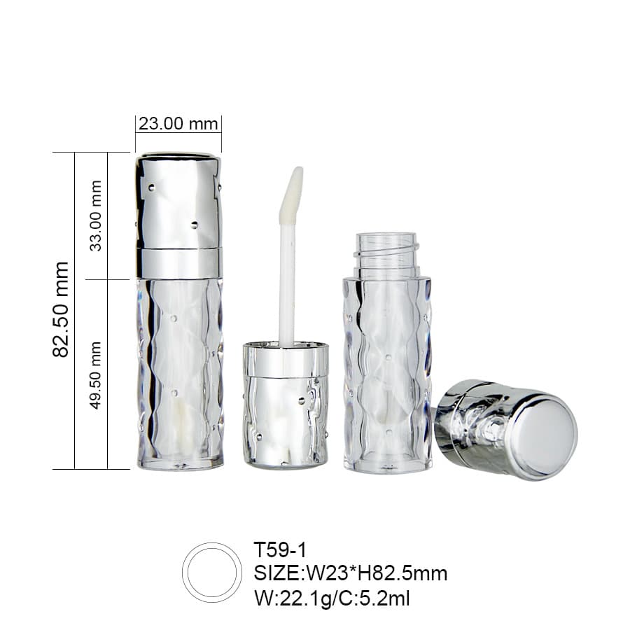 Hot-selling universal round lip gloss lip gloss empty tube packaging material can be customized for processing