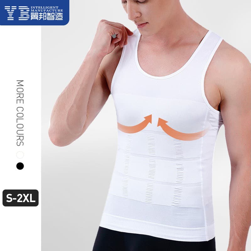 Men's Shapewear Compression Vest Tummy Control Sleeveless Breathable Fitness Sports Amazon Wholesale