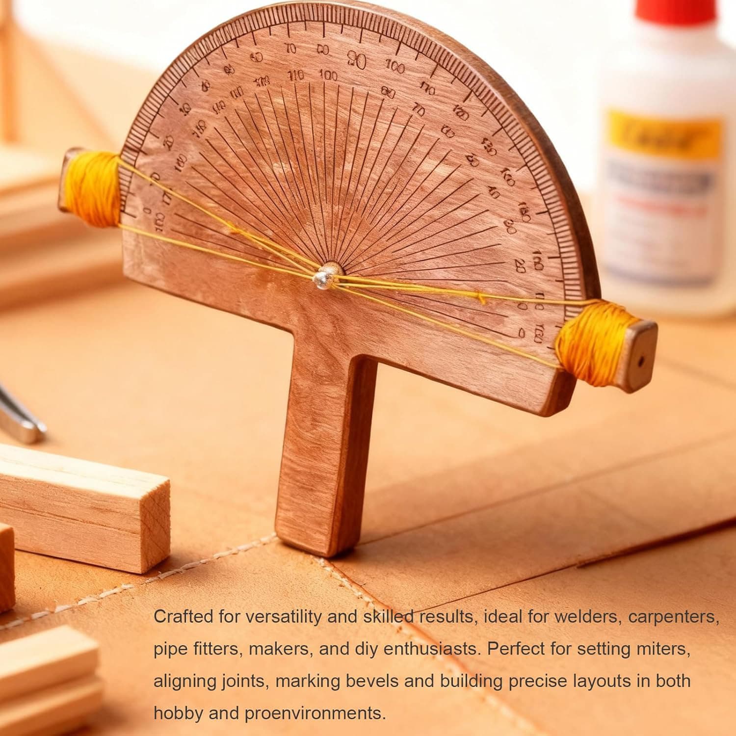 Amazon Precision Angle Finder Handmade Birch Angle Detector Wood Angle Tool In Stock