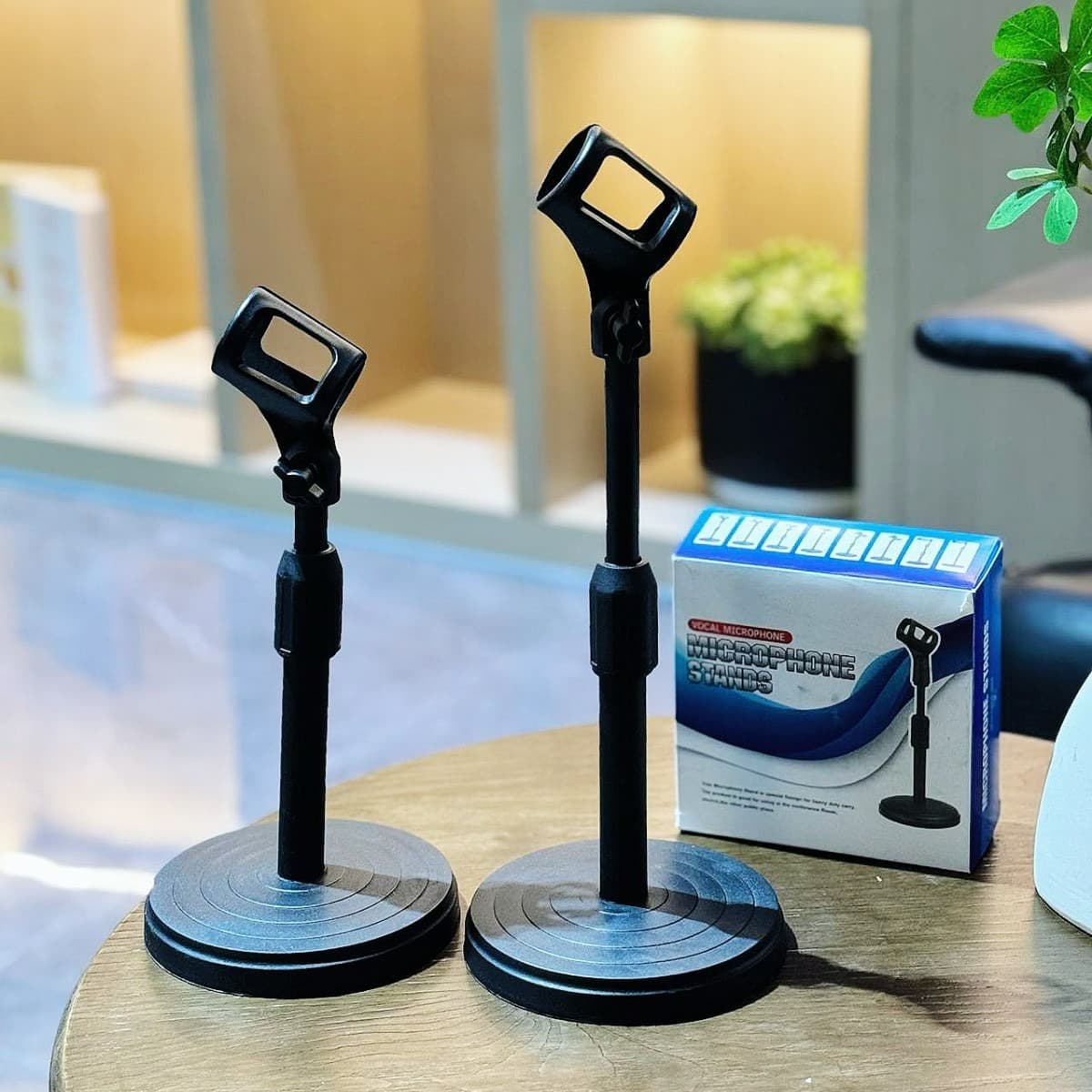 Adjustable Microphone Stand Desktop Mount Mobile Phone Holder for Recording Karaoke Plastic Stands Universal Style for Live Streaming