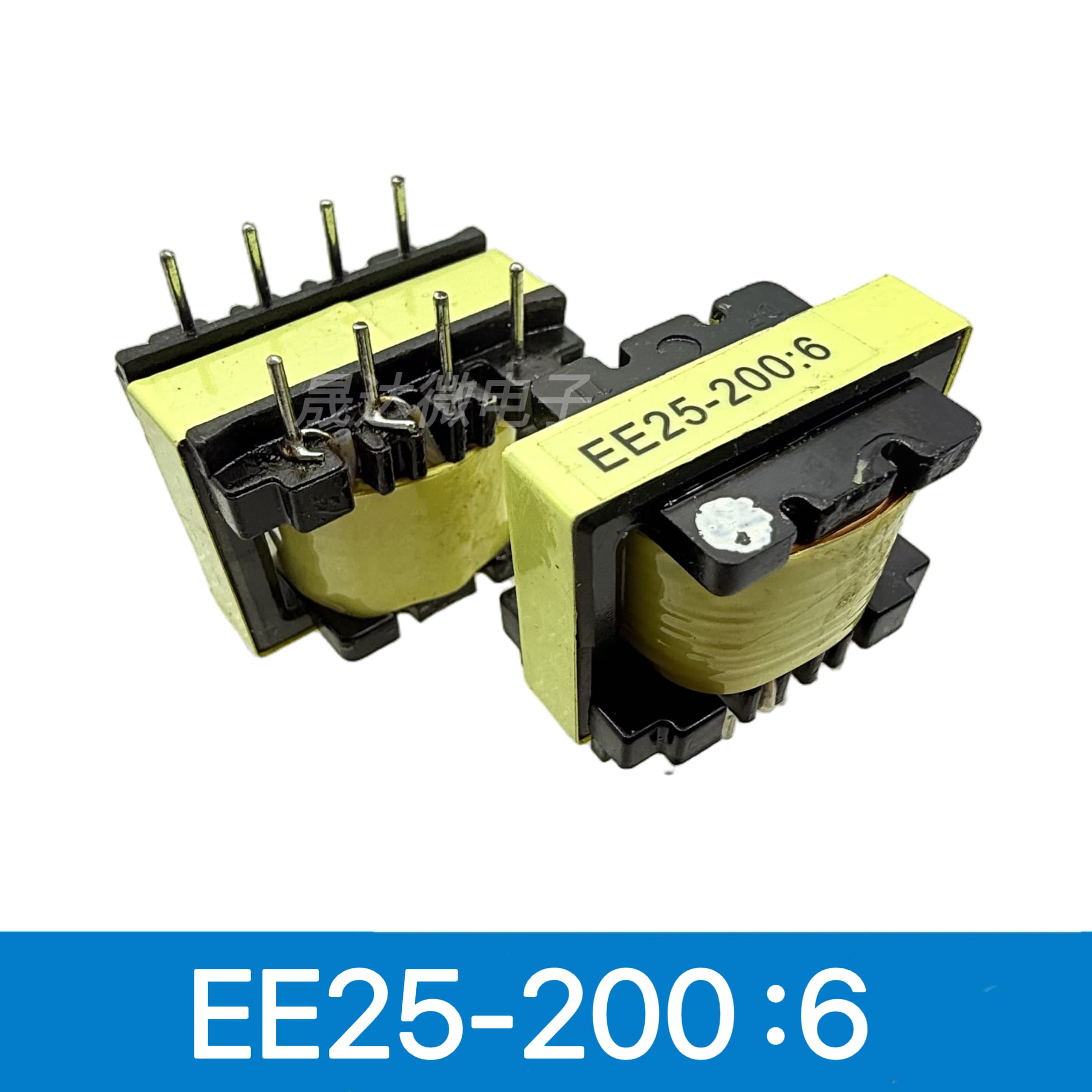 Welding machine switching power supply transformer EE25-200:6, welding machine upper plate switch transformer, auxiliary power transformer
