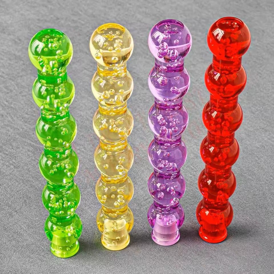 Cross-border Car Modification Gourd-shaped Diamond Crystal Gear Shift Knob, Personalized Acrylic Gear Lever, Universal for Manual Transmission