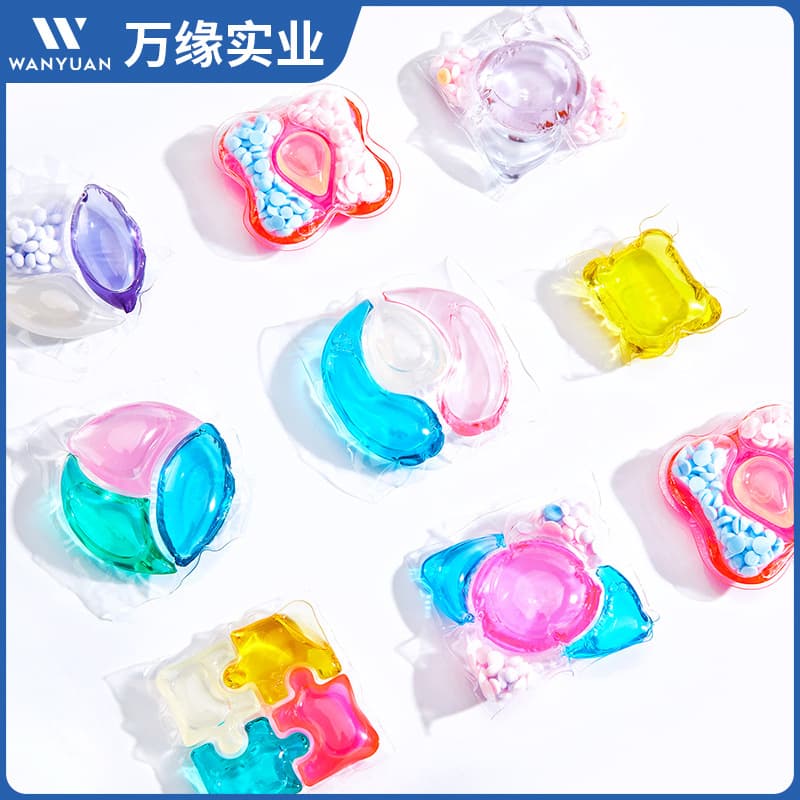 Enzyme Multi-Chamber Scented Laundry Pods 8-20g/Piece, Laundry Balls 8x Cleaning Power, Antibacterial, Anti-Mite, Concentrated Laundry Liquid