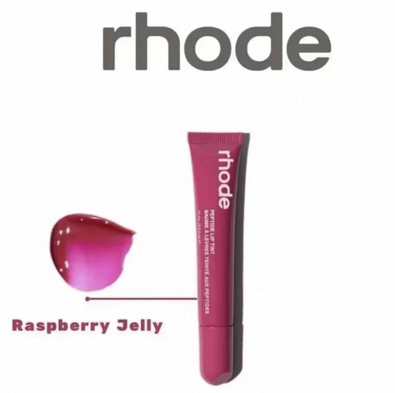 Cross-border in-stock Rhode Hailey Tinted Lip Gloss Lip Glaze Lipstick in Raspberry Ribbon Espresso