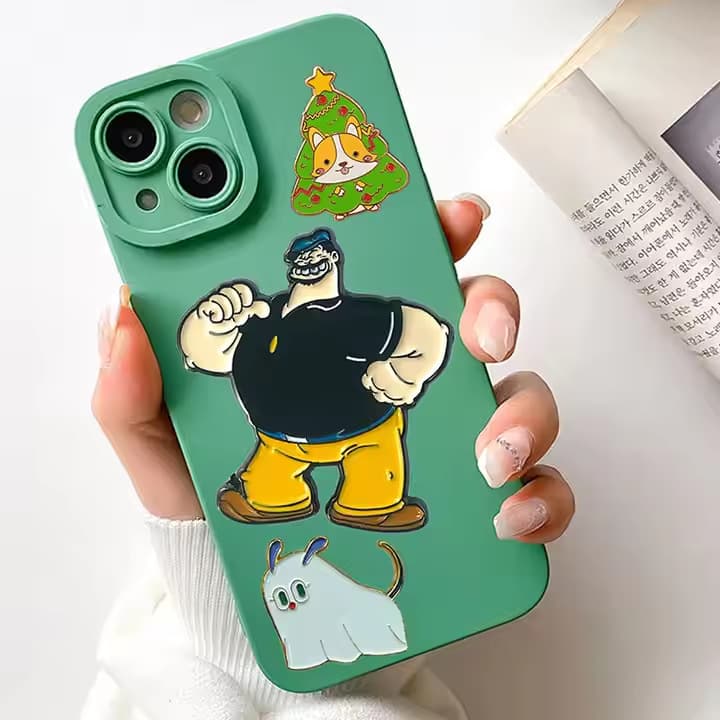 Customized Mobile Phone Case Patch New Bring in Wealth and Treasure God of Wealth Ultra-Thin Metal Retro Literary 3D Stereo Back Patch