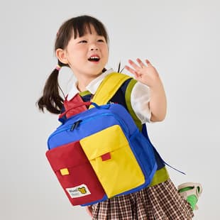 Baby Backpack for Kindergarten, Kids School Bag, Fashionable Small Backpack for Boys and Girls, Cartoon Color-Block Travel Backpack