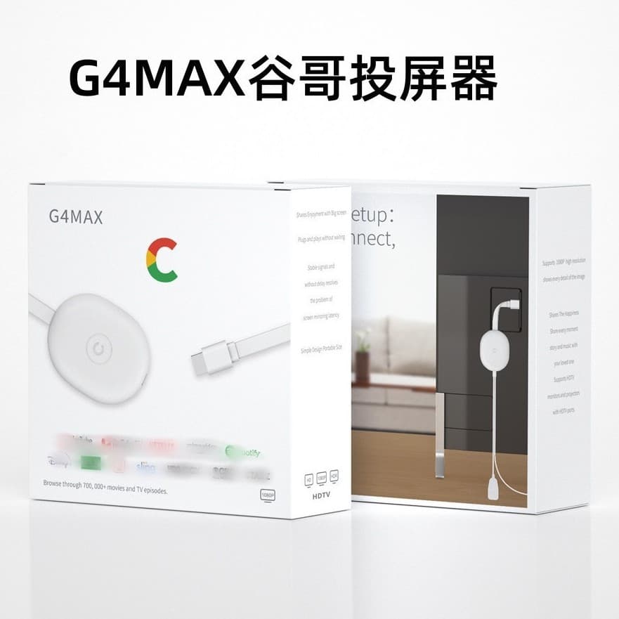 G4MAX Wireless WiFi Screen Mirroring Dongle for Apple Android Phones Projector TV Smart Casting