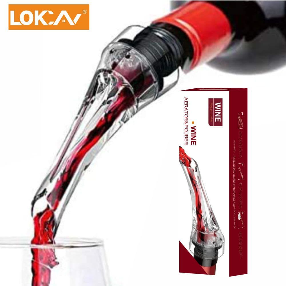 Quick Decanter Eagle Beak Wine Pourer Magic Red Wine Aerator Rapid Oxygenator Plastic Modern Simple Style Affordable Black