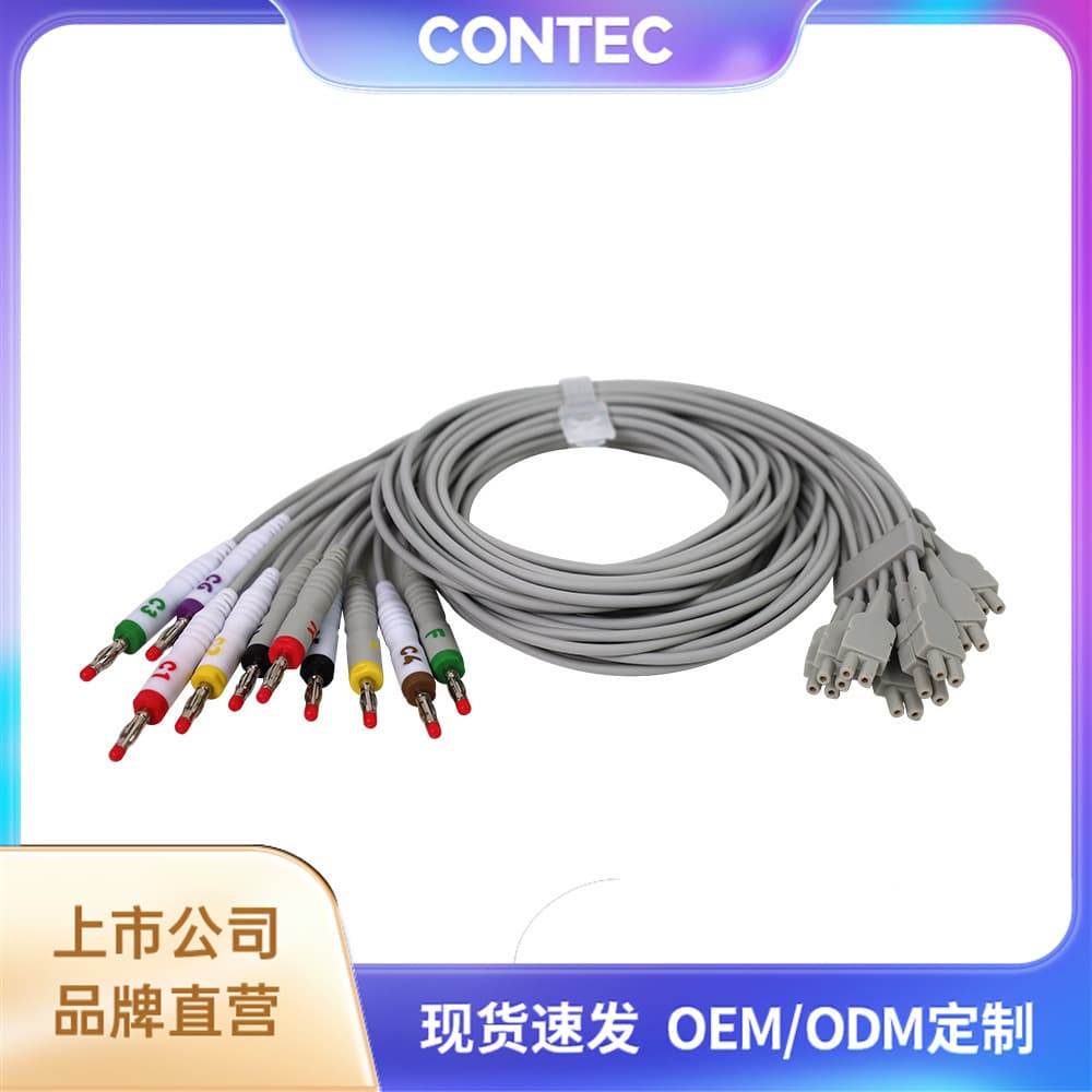 Kangtaiyuan Factory Wholesale Various ECG Workstation Lead Wires, Dynamic ECG Lead Wires, ECG Cables