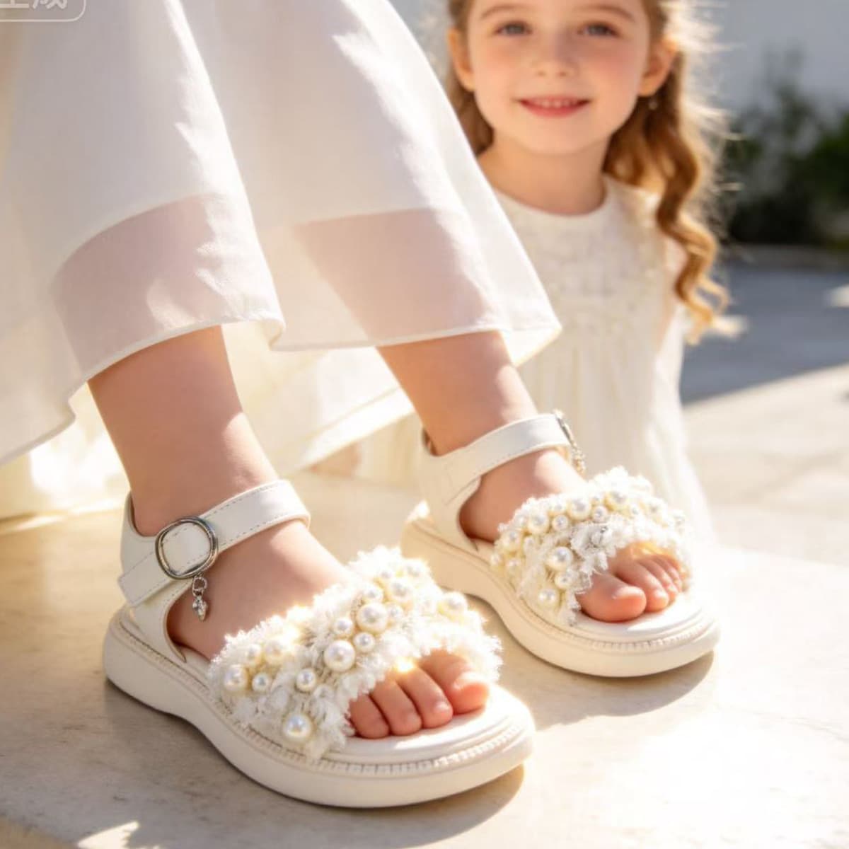 Girls' Sandals 2026 New Summer Baby Beach Shoes, Korean Style Soft Sole Children's Sandals for Toddlers and Kids