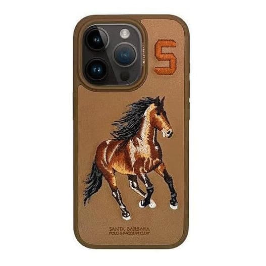 Paul Polo Phone Case for iPhone 15, Embroidered Horse 14 Pro Protective Cover, Polo Playing, Shockproof, Full Coverage Max