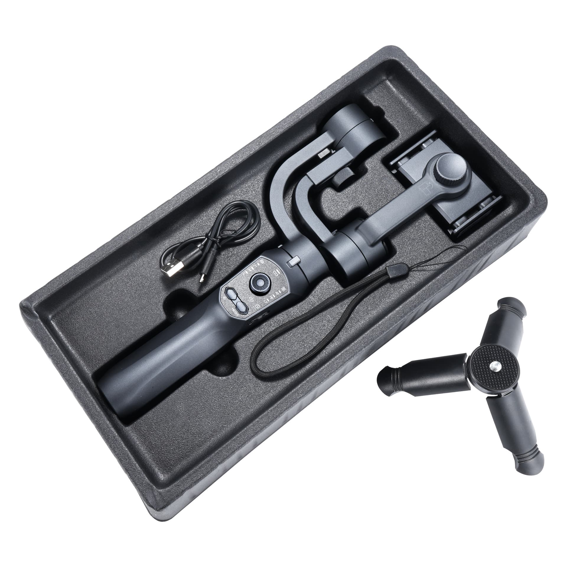 New F10Pro Handheld Desktop Phone 3-Axis Gimbal Stabilizer for Live Streaming and Vlog Shooting