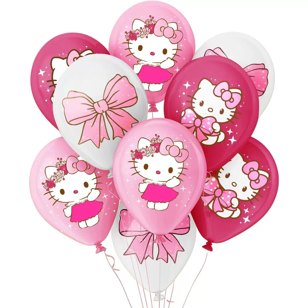 New Hello Kitty Baby Birthday Banner 12-inch Latex Balloon Set