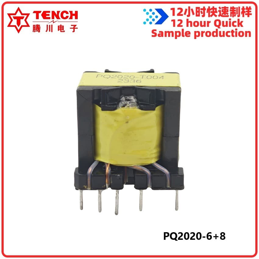 PQ2020 6+8 high-frequency transformer LED driver with safety certification and UL insulation system power transformer