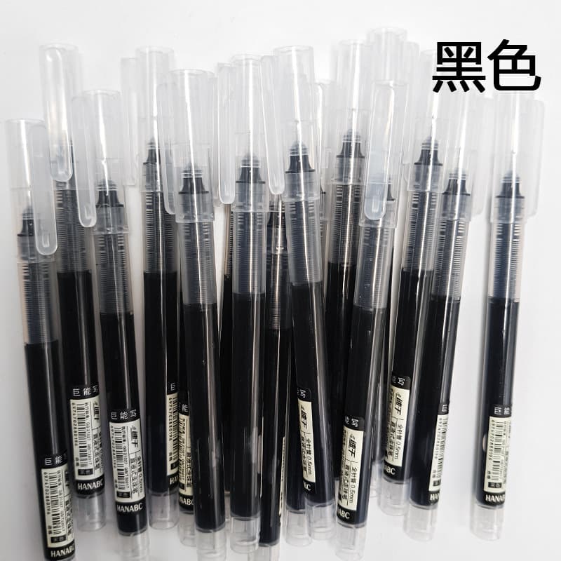 Colorful Direct-Liquid Roller Pen, Large Capacity Gel Pen, Quick-Dry Full Needle-Point Direct-Ink Pen, High-Aesthetic Journaling Pen