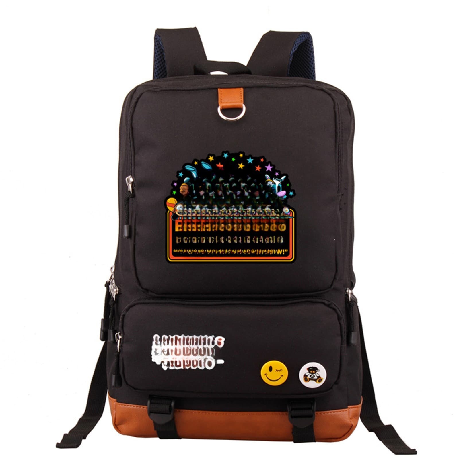 New Anime Pattern Backpack for Cross-Border Amazon, Large Capacity Backpack for Adults and Students, Outdoor Travel Bag